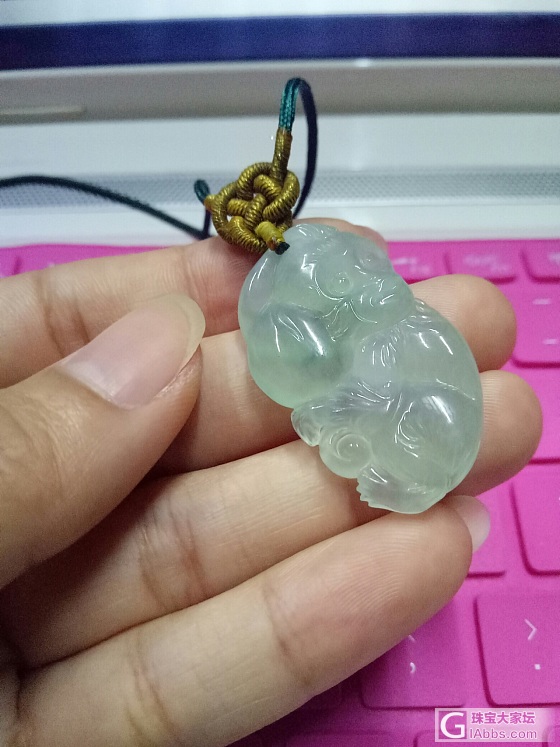 超憨的猪，哈哈_挂件翡翠