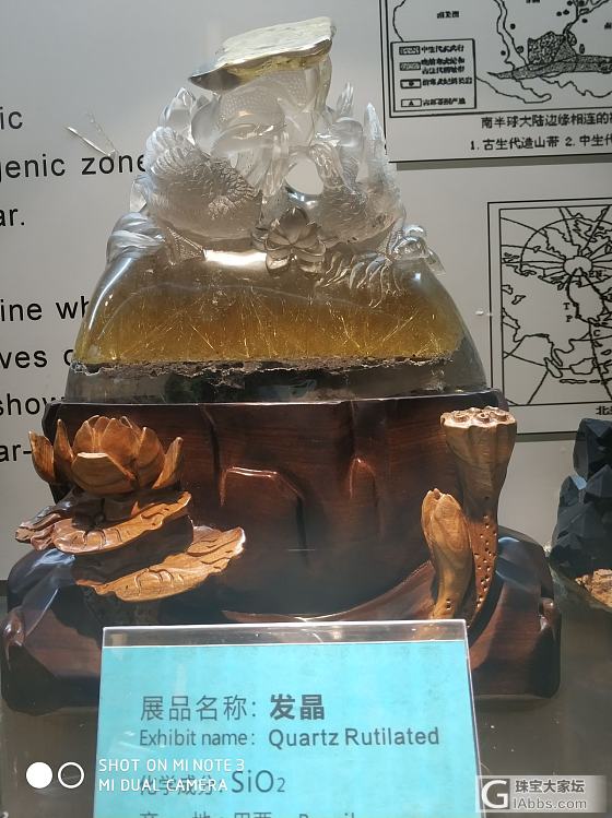 地质科普馆几张原石照片_博物馆矿物标本水晶玉石