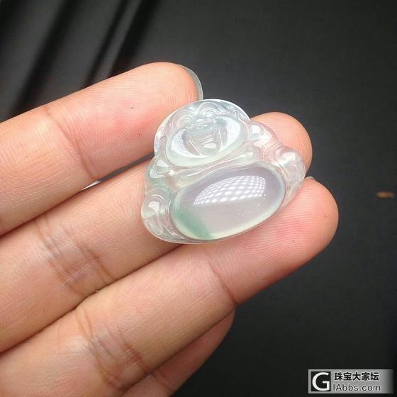 翡翠佛公，四季豆，珠子_挂件翡翠