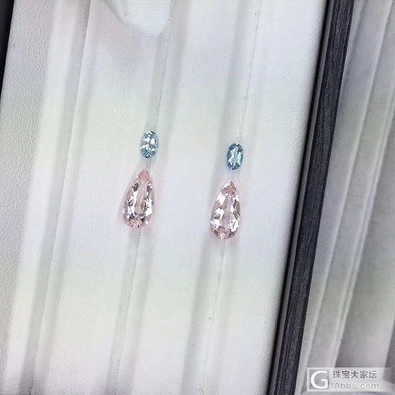来波耳钉团购💥摩根石搭配海蓝宝，女神必备_耳钉摩根石海蓝宝千寻珠宝