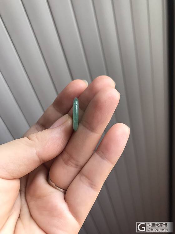 說是在鄉下祖屋奶奶房間找出來的玉扣子⋯⋯_平安扣翡翠