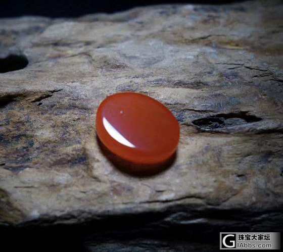 无裂南红戒指面^_^颜色少女风^_^_南红蛋面