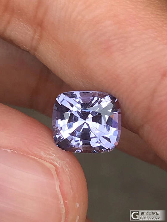 薰衣草紫尖晶 3ct_刻面宝石