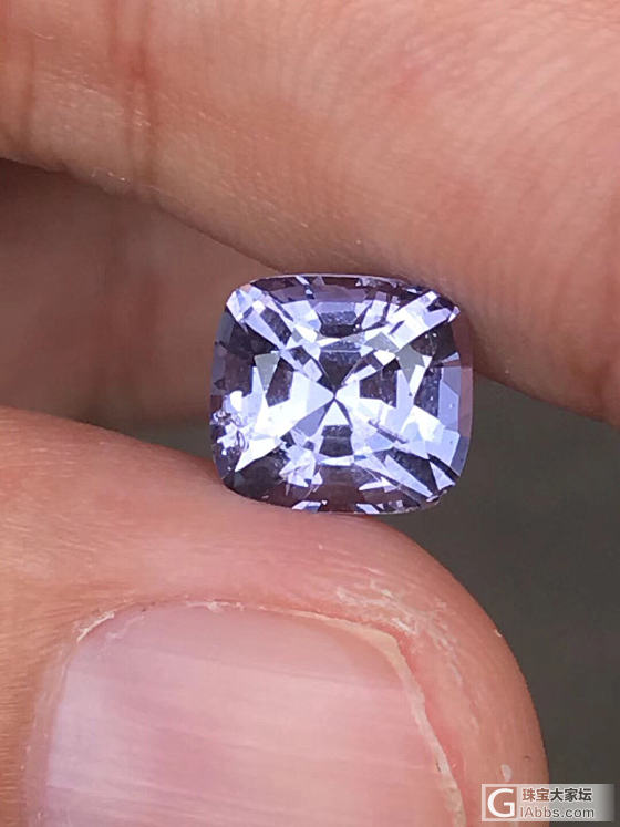 薰衣草紫尖晶 3ct_刻面宝石