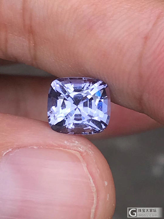 薰衣草紫尖晶 3ct_刻面宝石