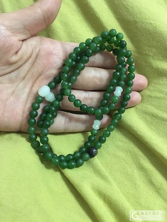 刚收的一串碧玉籽_珠串碧玉