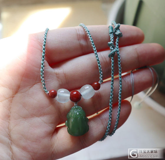 编了一条大杂烩_南红碧玉翡翠手工diy