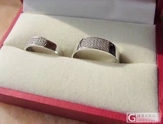 已婚mm们，来秀秀自己的婚戒吧_铂戒指