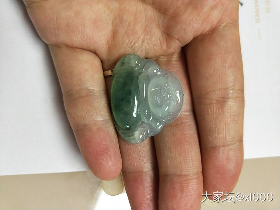 直播间买的翡翠佛公，麻烦大家帮忙看下是A货吗？_翡翠