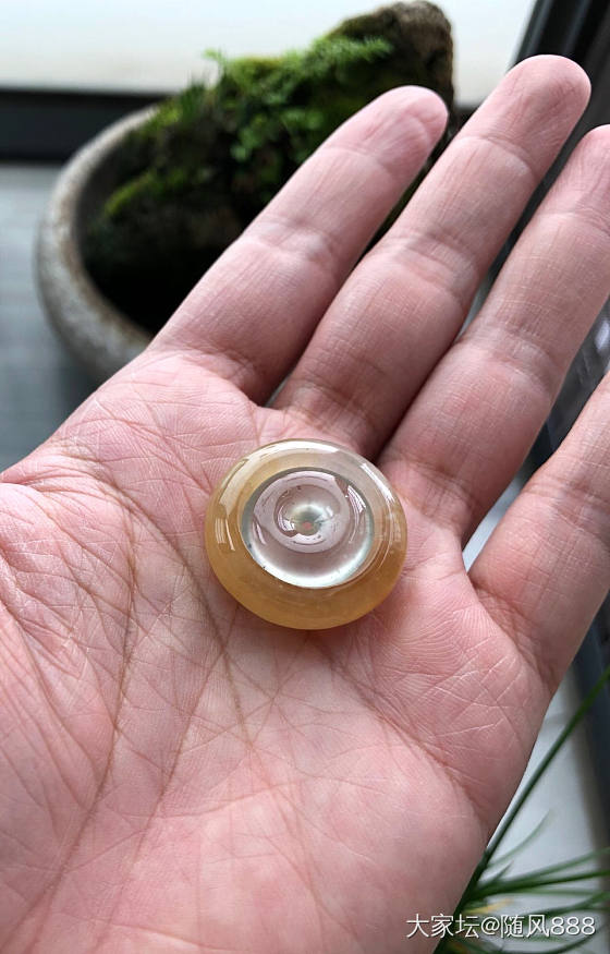 刚玻璃扣子_平安扣翡翠