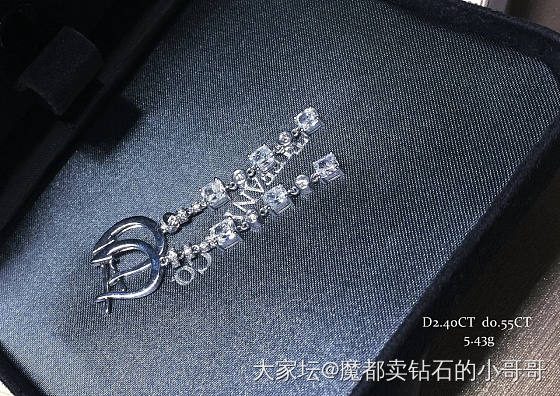 还是很好看的果然，没白做_耳饰钻石