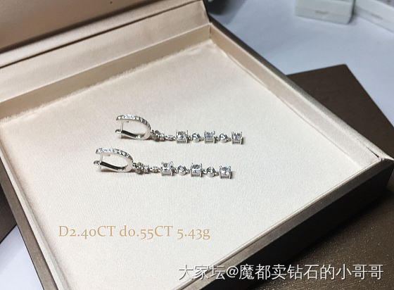 还是很好看的果然，没白做_耳饰钻石