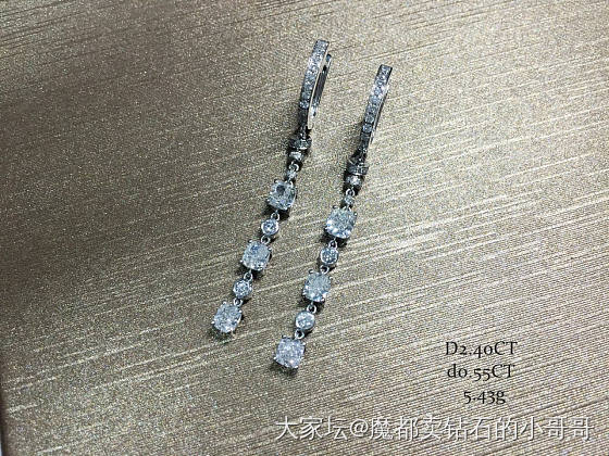 还是很好看的果然，没白做_耳饰钻石
