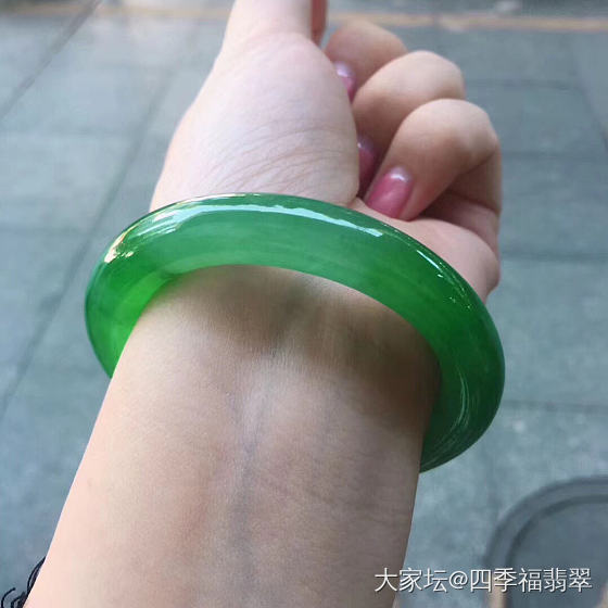 倾国倾城，美哉_手镯翡翠