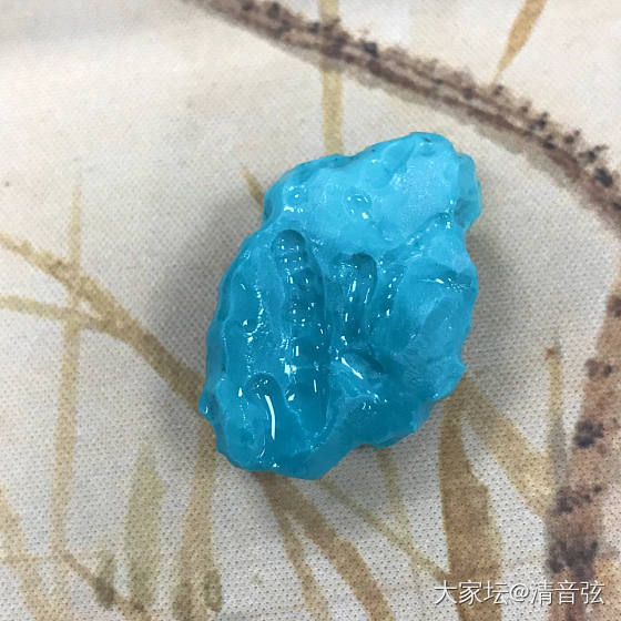 羽毛_雕刻松石
