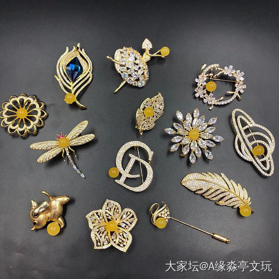 胸针季_胸饰琥珀蜜蜡