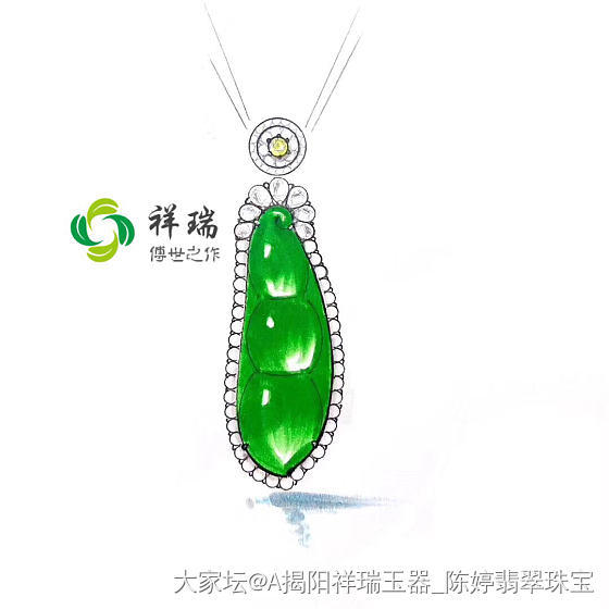 精致的配饰佩戴起来让人的气质也精致起来了…_设计翡翠