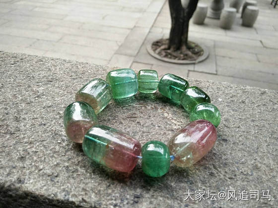 166克的碧玺大手串_珠串碧玺