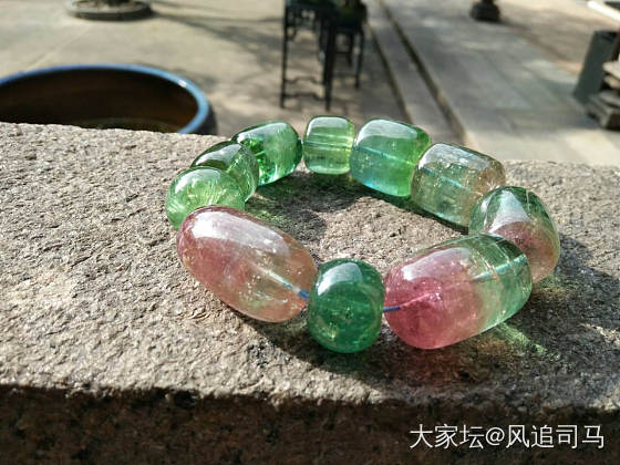 166克的碧玺大手串_珠串碧玺