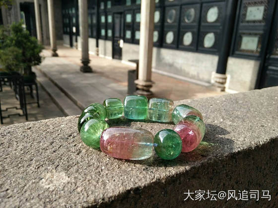 166克的碧玺大手串_珠串碧玺