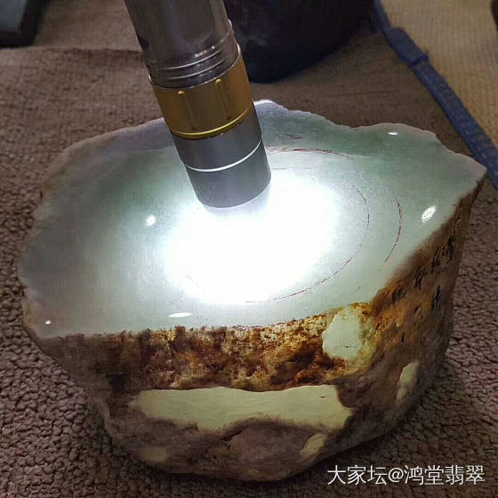 喜欢吗😍有酱油_挂件原石翡翠