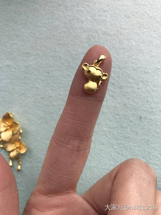 双十一第二单金生生到货_吊坠金