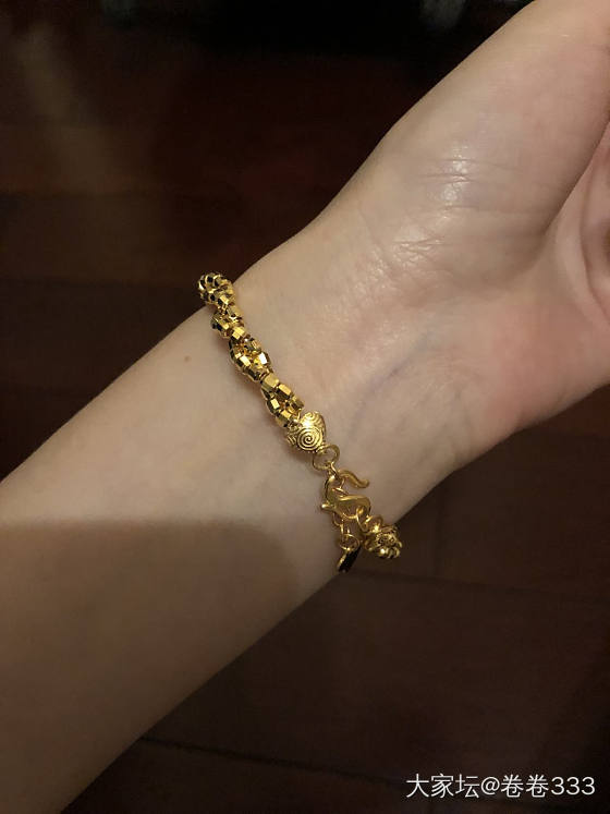 菜百的手链到啦 好喜欢_手链天猫金