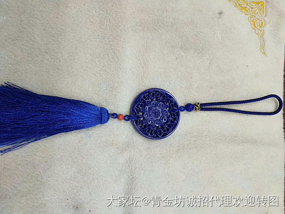 镂空牌子还可以做车挂哈_青金石挂饰