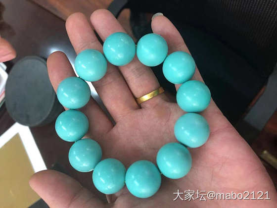 晒晒更健康20的大珠子_珠串松石