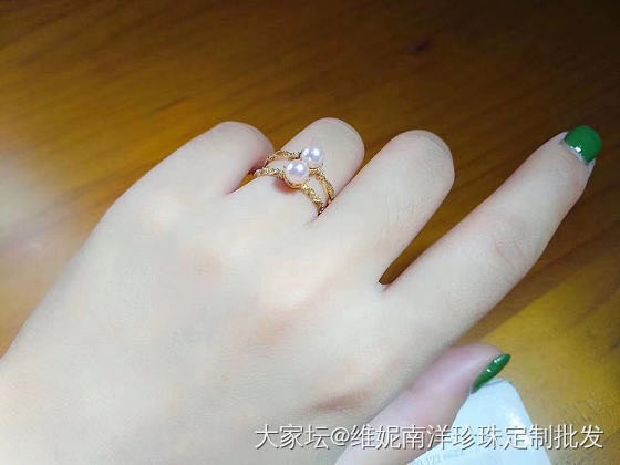 精致的复古小戒指，搭配5-5.5迷你小珍珠戒指💍_戒指珍珠