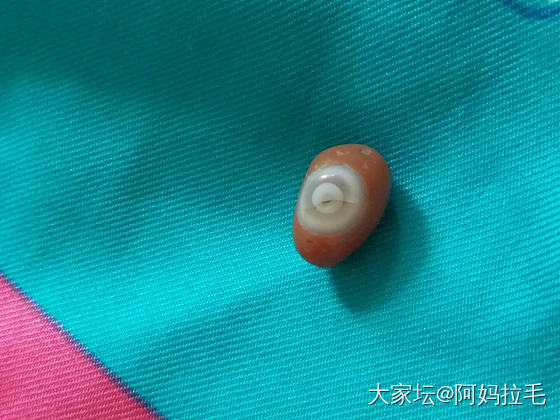 千年一眼红玛瑙天珠（天降石）_玉髓玛瑙