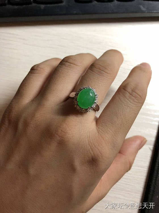 新宝贝到手……一言难尽，等了一年多！啊啊啊啊啊，就问问，美吗？_戒指翡翠