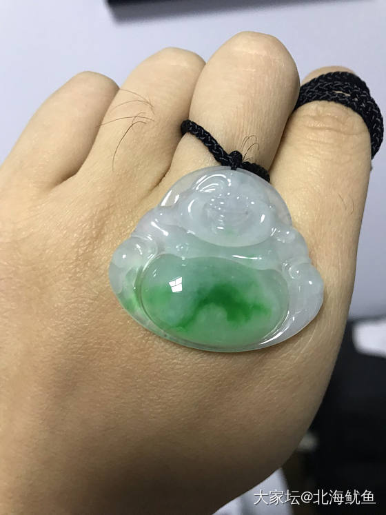 终于满足了多年的心愿，拥有一件有点档次的绿件_挂件翡翠