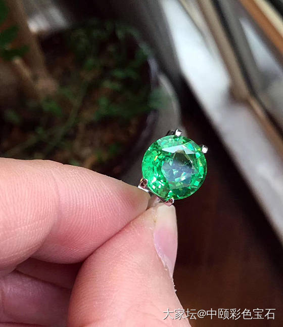 ##中颐天然未加热莎弗莱宝石##  5.10ct_刻面宝石沙弗莱彩色宝石