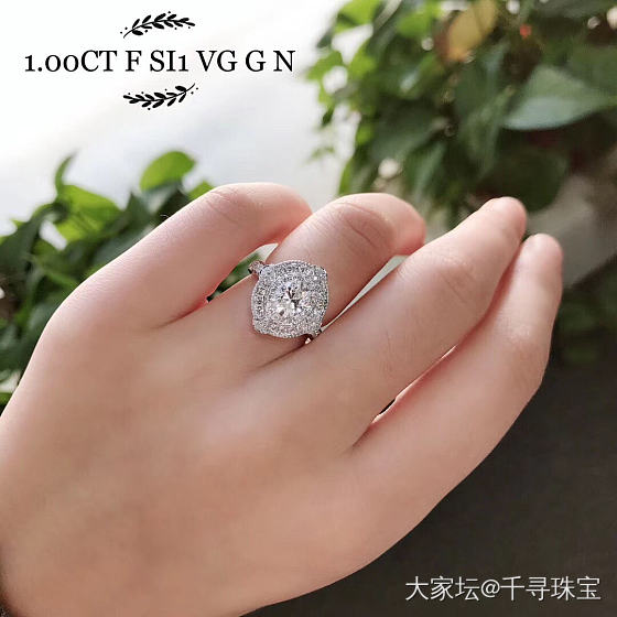 欧式设计款1卡椭圆钻戒💍_戒指钻石千寻珠宝