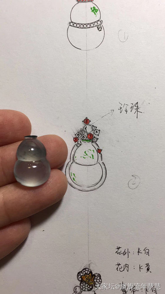 快过年了，心里面构思很久的东西希望在新的一年慢慢呈现，这次挂件很多，绿吊坠，冰吊..._翡翠