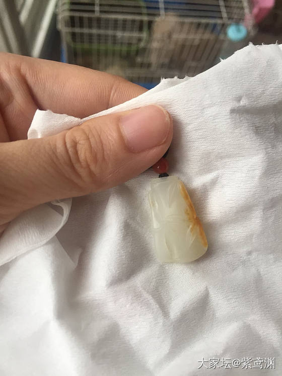 第一次入和田，请大家帮忙掌掌眼_挂件和田玉