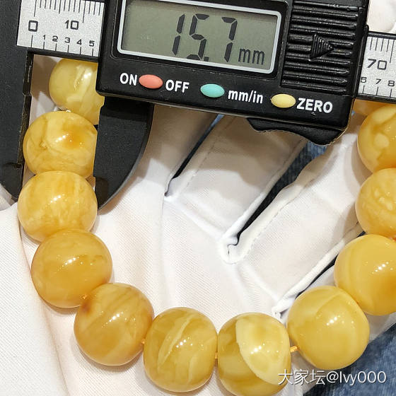 黄花蜡老型手串_珠串琥珀蜜蜡