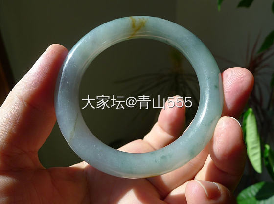 蓝镯子圆镯子_手镯翡翠