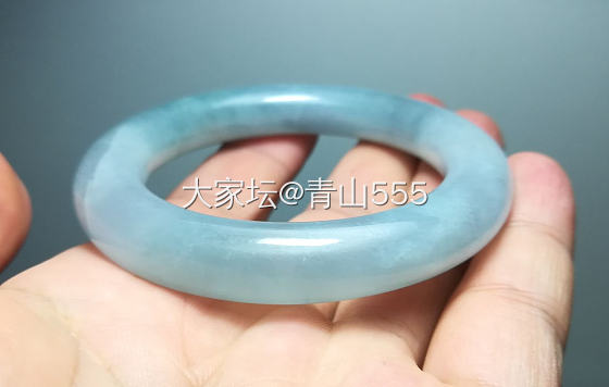 蓝镯子圆镯子_手镯翡翠