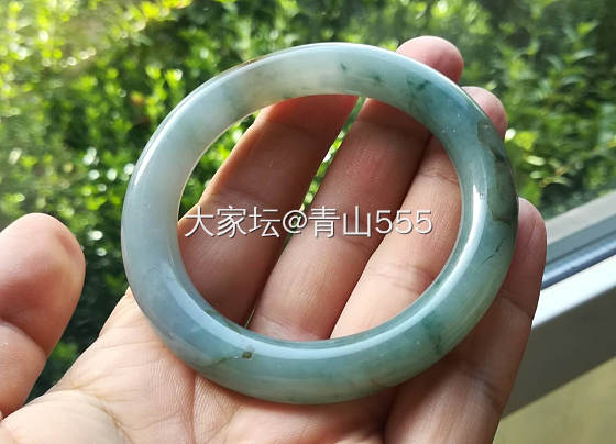 蓝镯子圆镯子_手镯翡翠