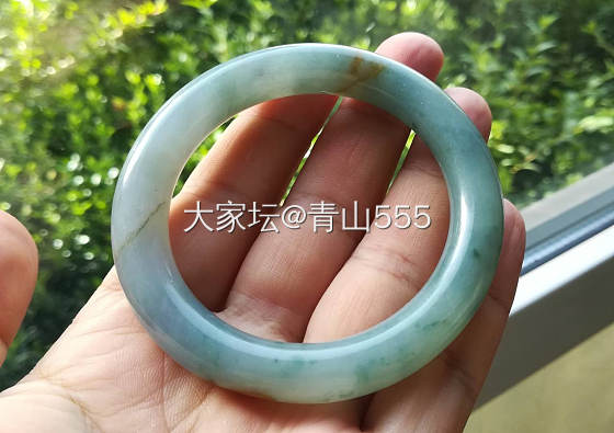 蓝镯子圆镯子_手镯翡翠