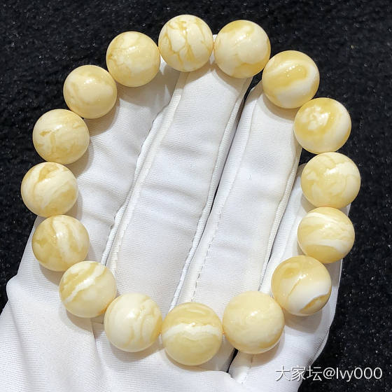 精品俄白手串_珠串琥珀蜜蜡