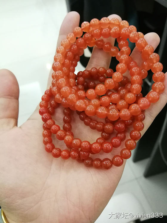 突然发现南红还挺好看的_珠串南红