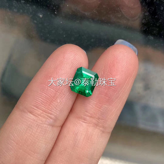 #泰勒彩宝#顶级品质哥伦比亚木佐，1.68ct_祖母绿刻面宝石