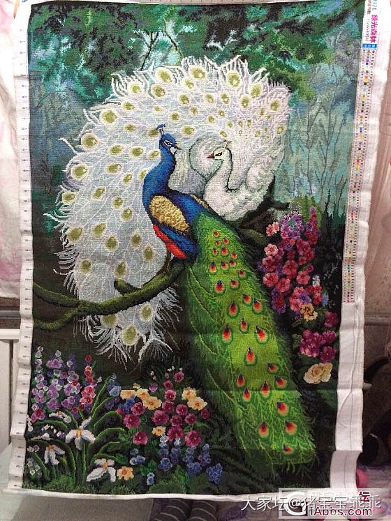 看你们都秀自己的十字绣，我也秀下我绣的_十字绣