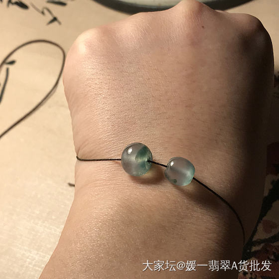 翡翠玻璃种珠子，_翡翠