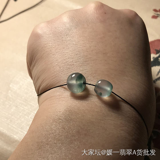 翡翠玻璃种珠子，_翡翠