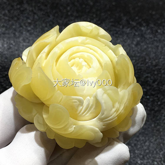 蜜蜡牡丹花_琥珀蜜蜡