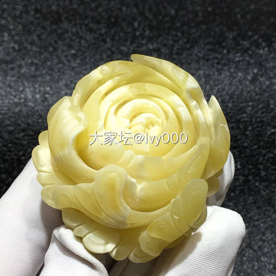 蜜蜡牡丹花_琥珀蜜蜡